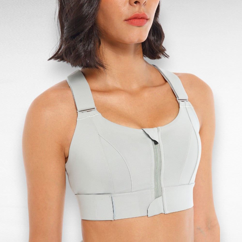 Sculpting High Impact Sports Bra Silver / S