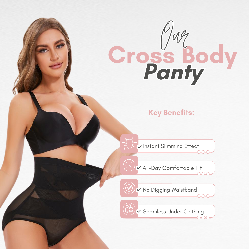 Sculpting High-Waisted Cross Body Panty