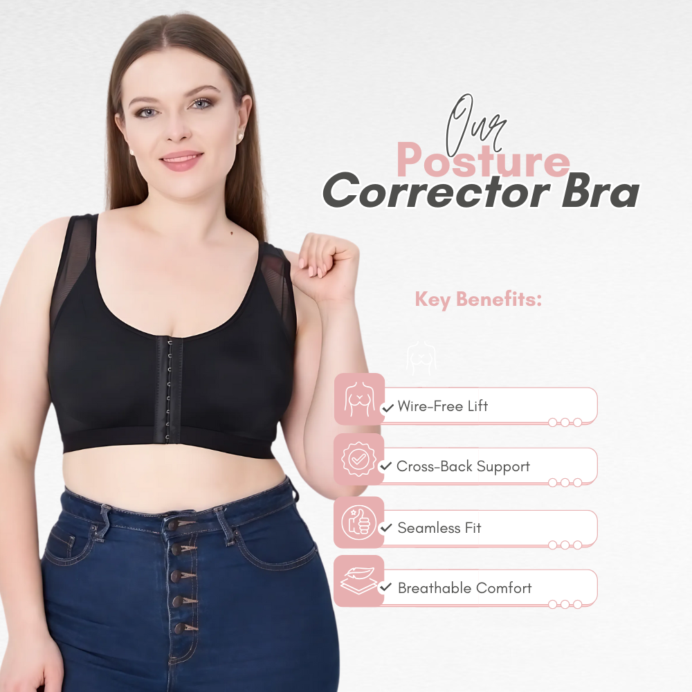 Sculpting Posture Corrector Bra with Cross-Back Support
