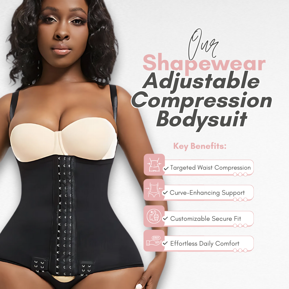 Sculpting Shapewear Adjustable Compression Bodysuit