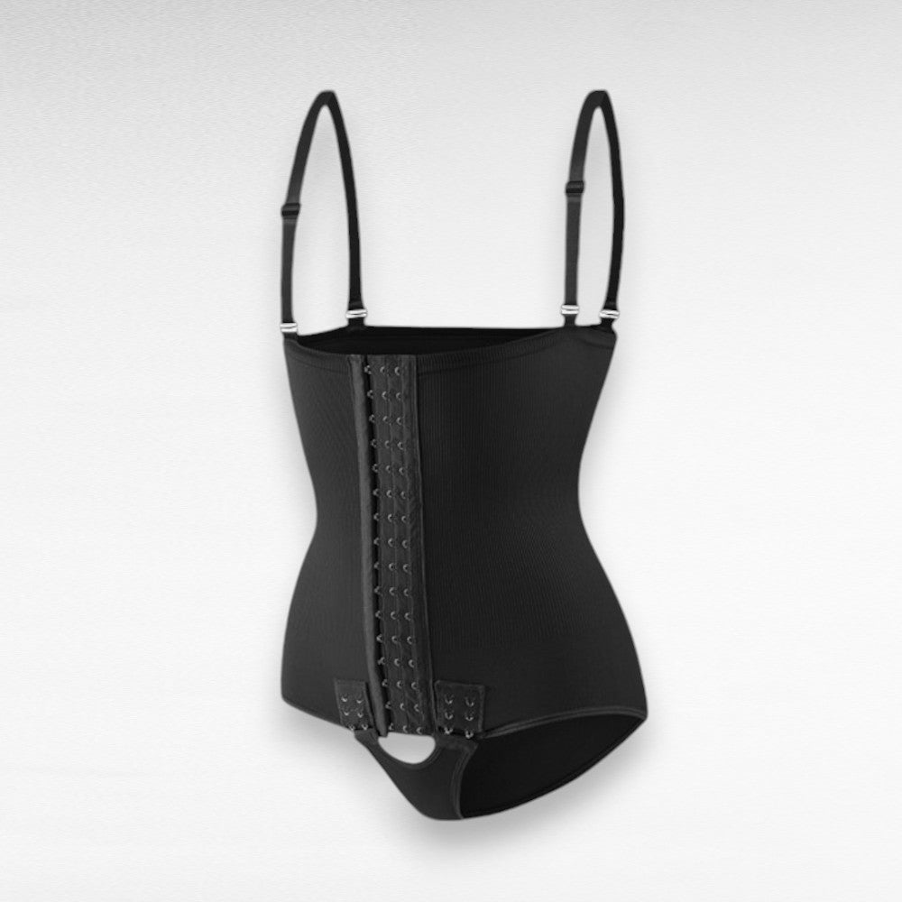 Sculpting Shapewear Adjustable Compression Bodysuit Black / S
