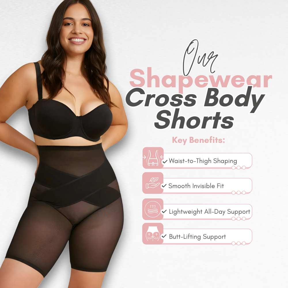 Sculpting Shapewear Cross Body Shorts Shapewear