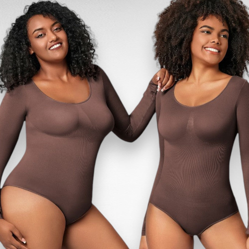 Sculpting Shapewear Long Sleeve Bodysuit