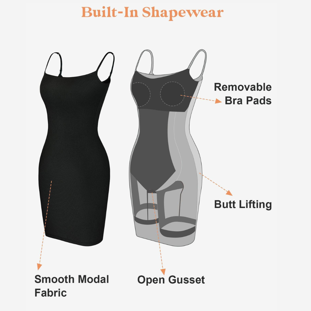 Sculpting Shapewear Lounge Dress Bodycon Dress