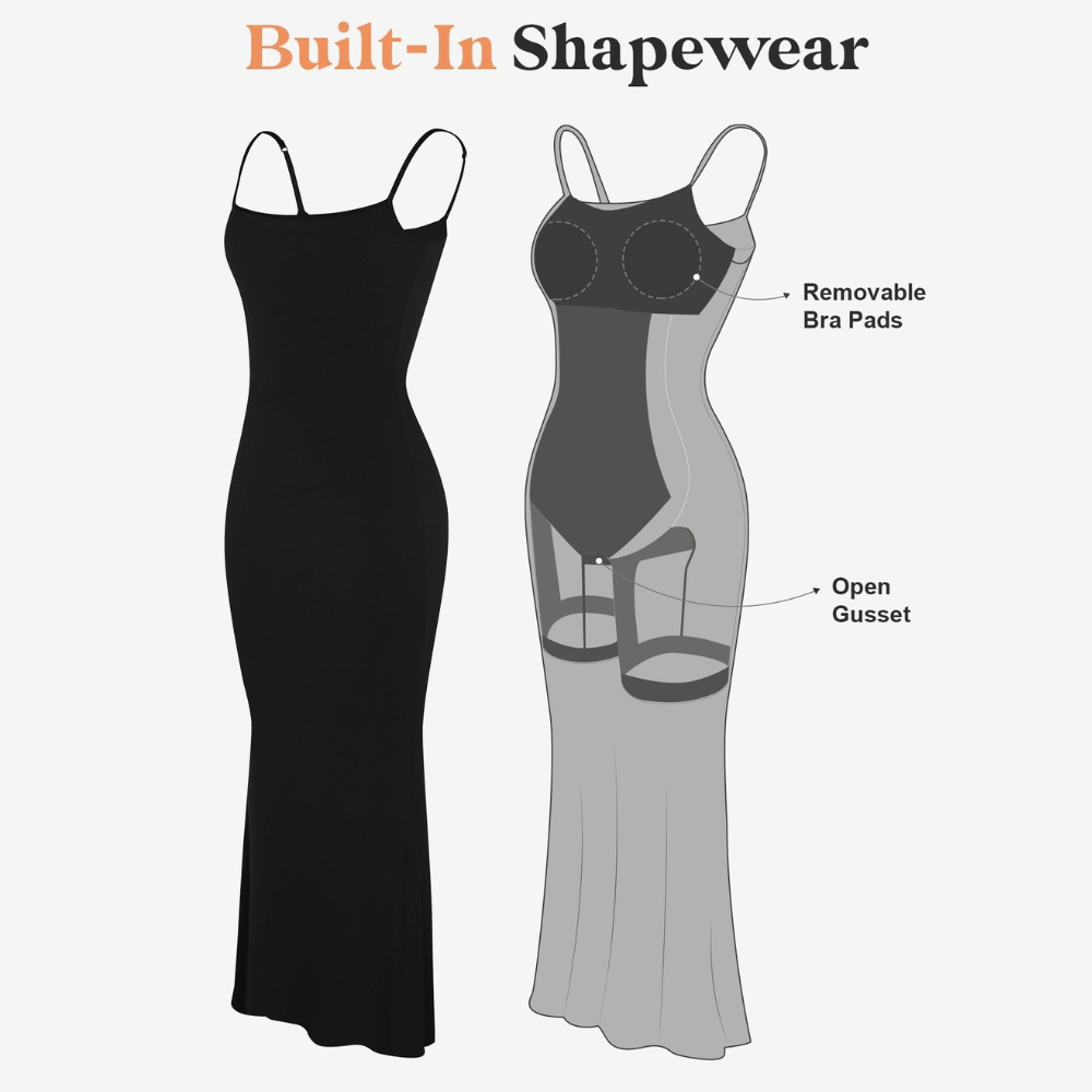 Sculpting Shapewear Lounge Dress Bodycon Dress
