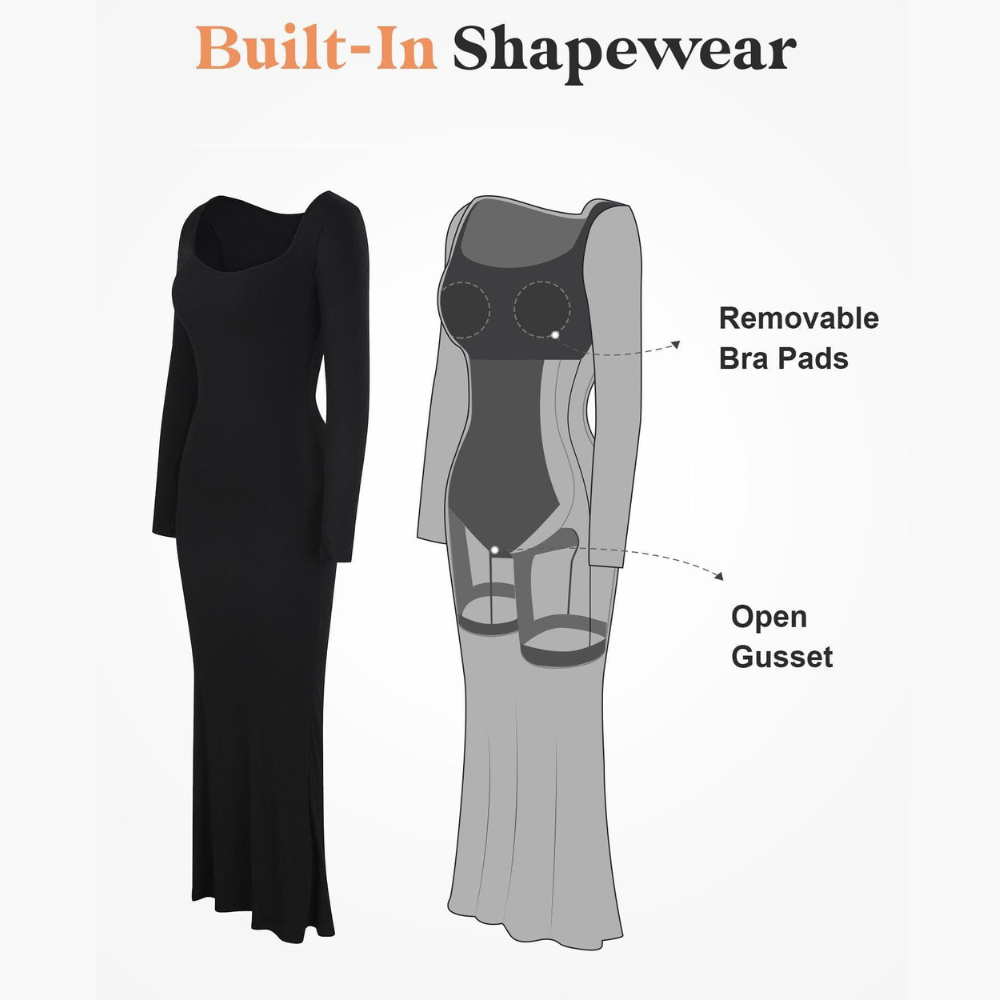 Sculpting Shapewear Lounge Dress Bodycon Dress