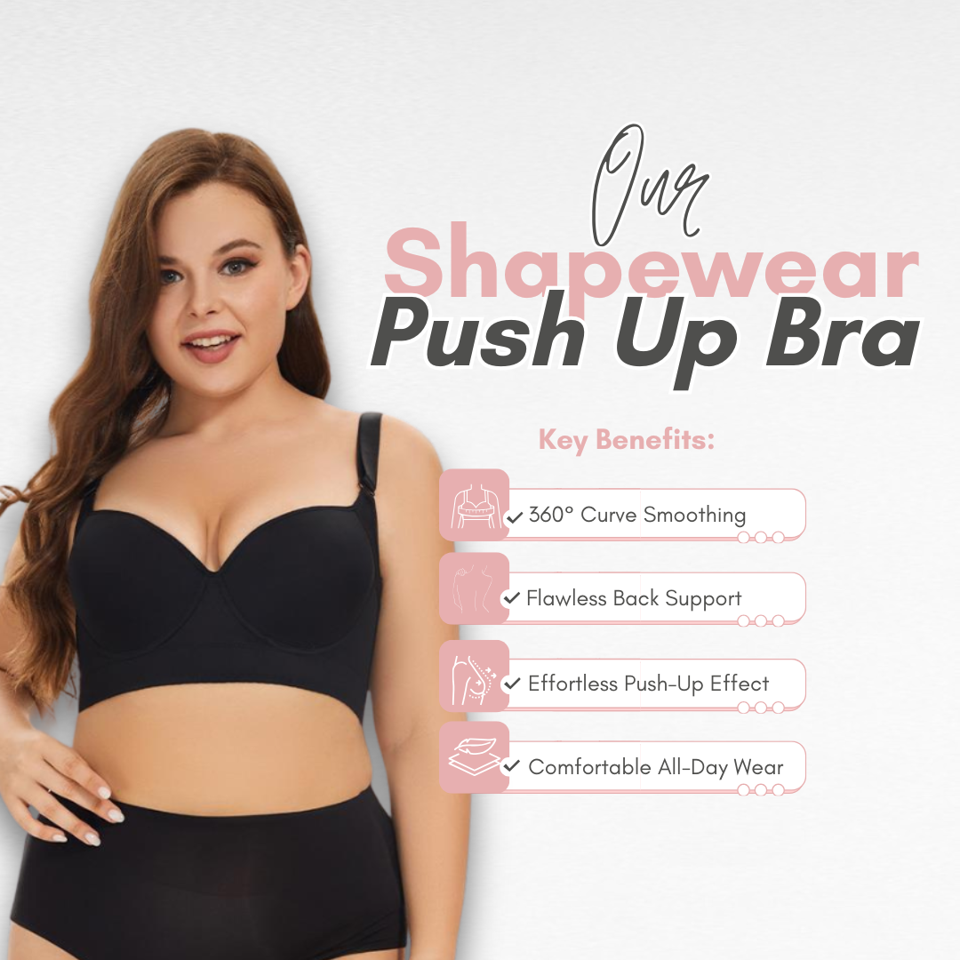 Sculpting Shapewear Push-Up & Back Smoothing Bra