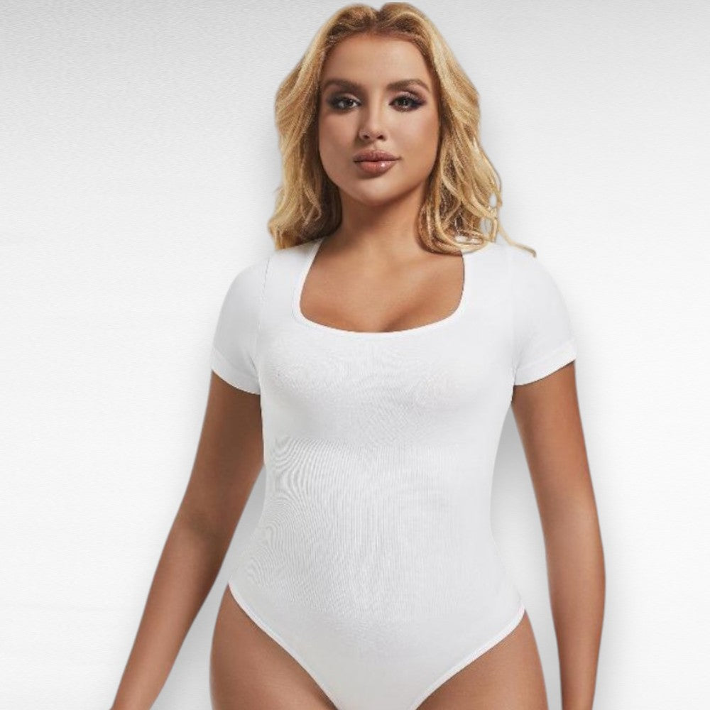 Sculpting Shapewear T-Shirt Thong Bodysuit
