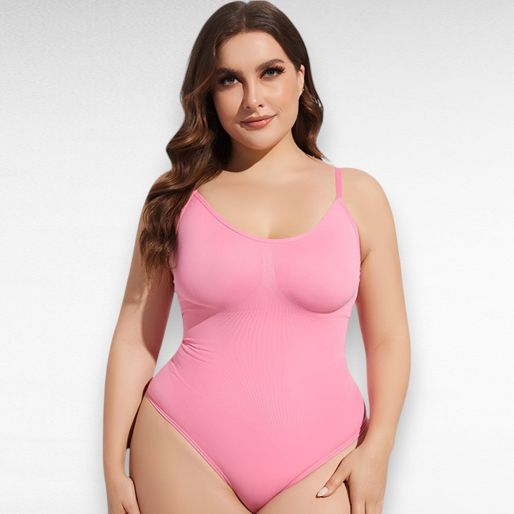 Sculpting Shapewear Thong Bodysuit Pink / S