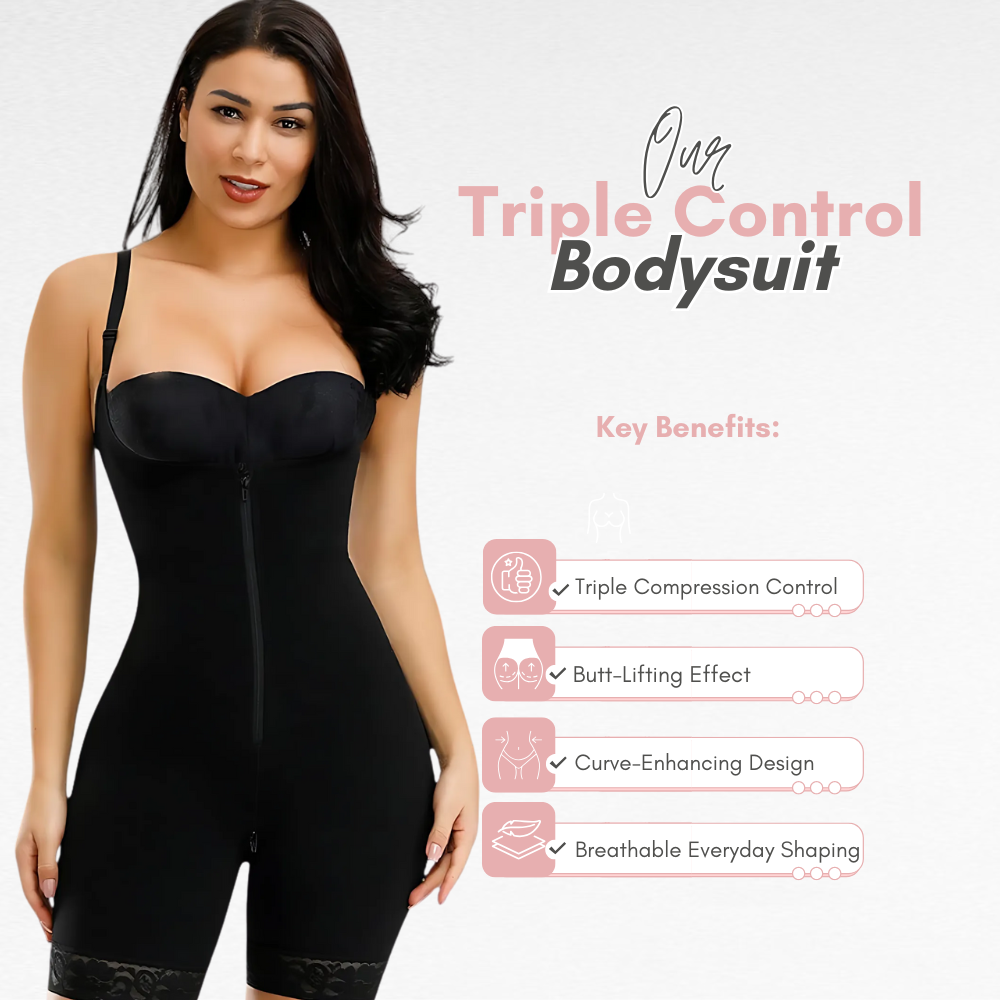Sculpting Shapewear Triple Control Bodysuit