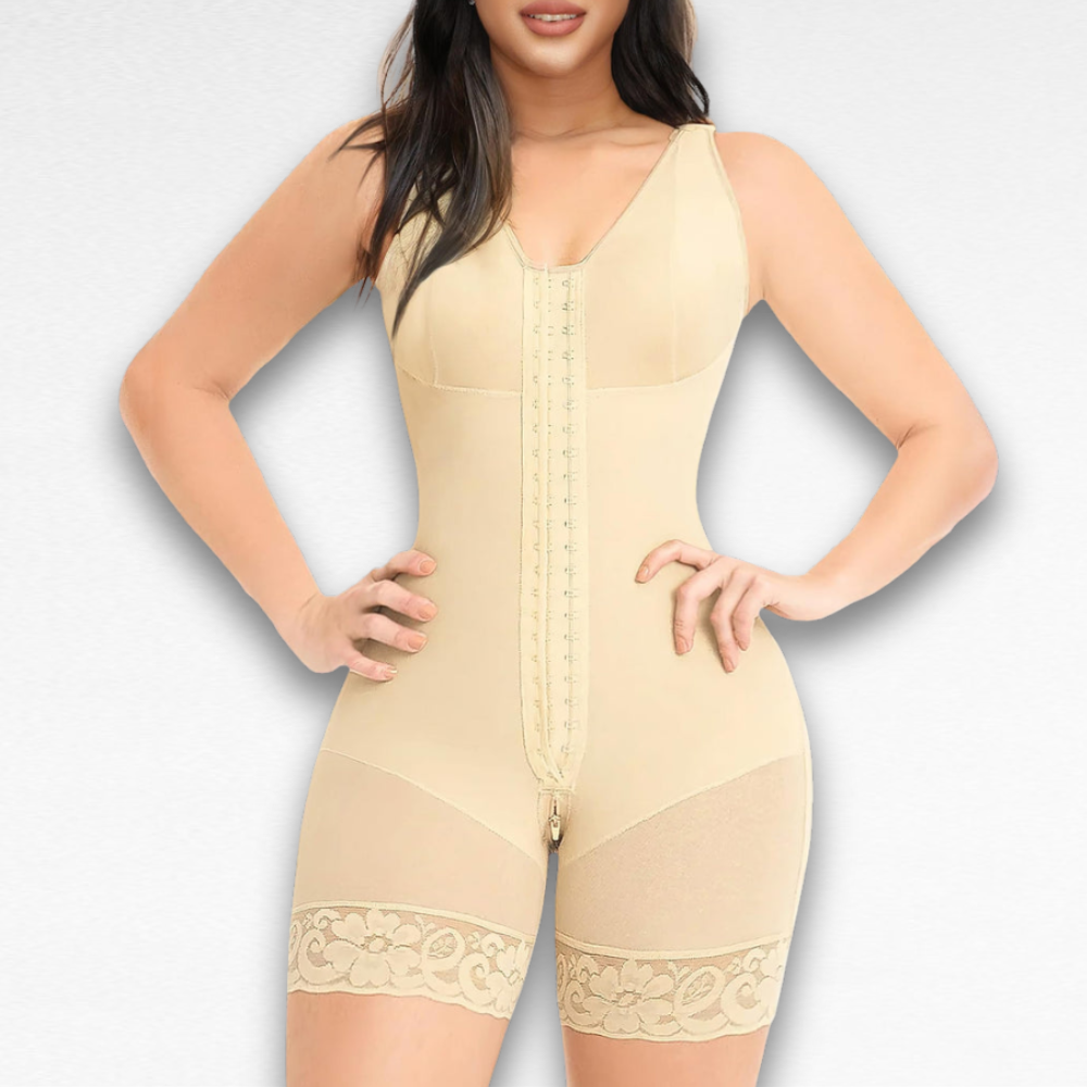 Sculpting Shapewear Tummy Control Full Bodysuit S / Beige