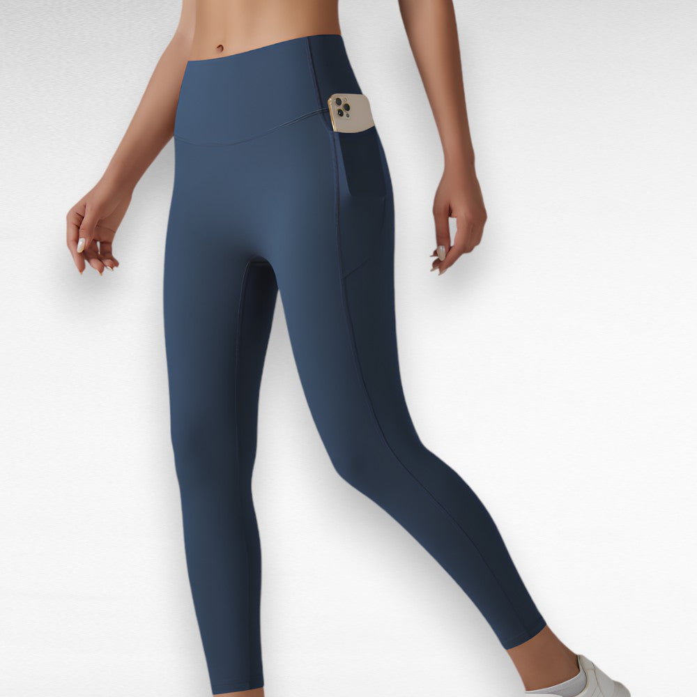 Sculpting Tummy Control Leggings Navy Blue / S
