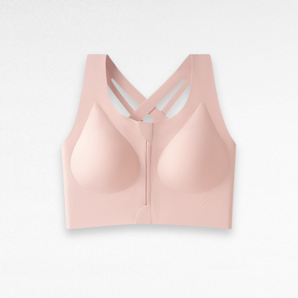 Sculpting Wireless Cross-Back Sports Bra Pink / S