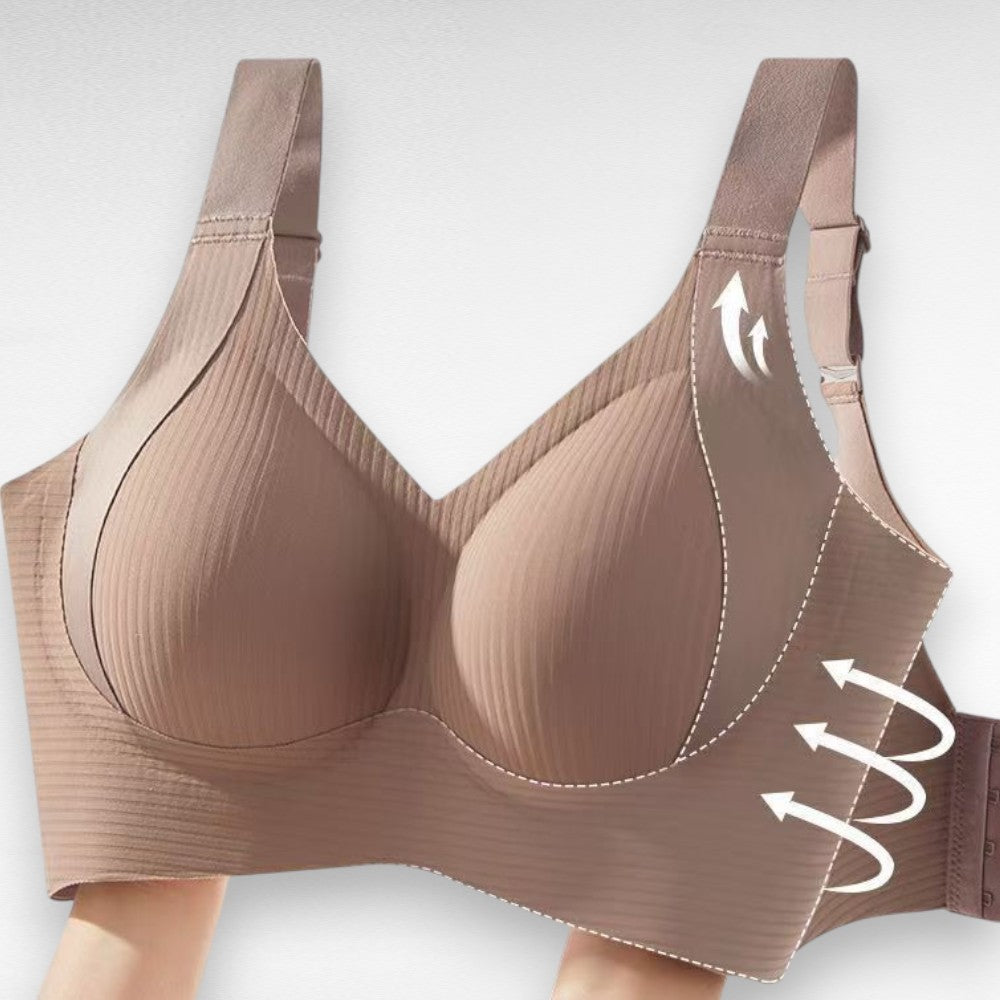 Sculpting Wireless Ribbed Push-Up Bra
