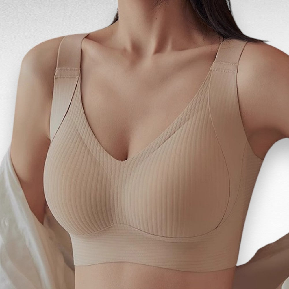 Sculpting Wireless Ribbed Push-Up Bra