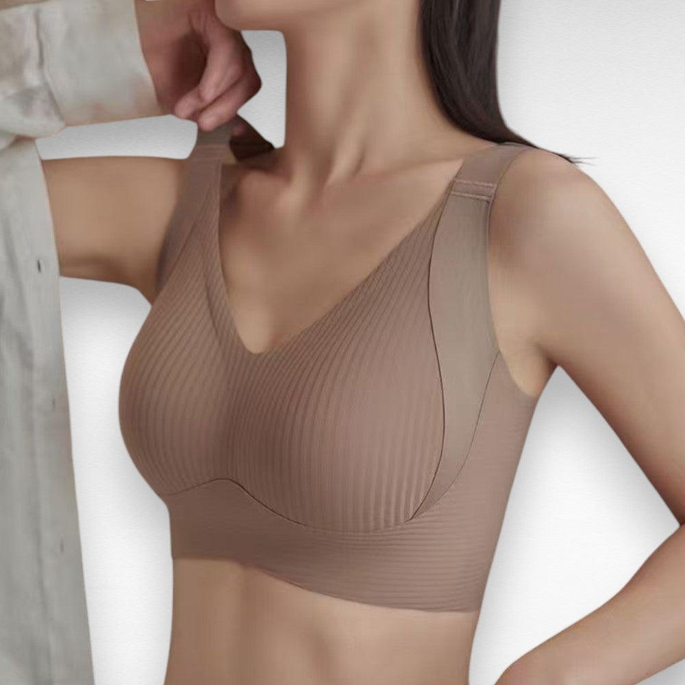 Sculpting Wireless Ribbed Push-Up Bra