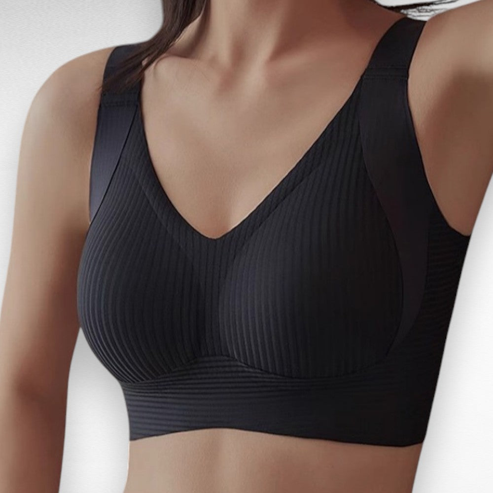 Sculpting Wireless Ribbed Push-Up Bra