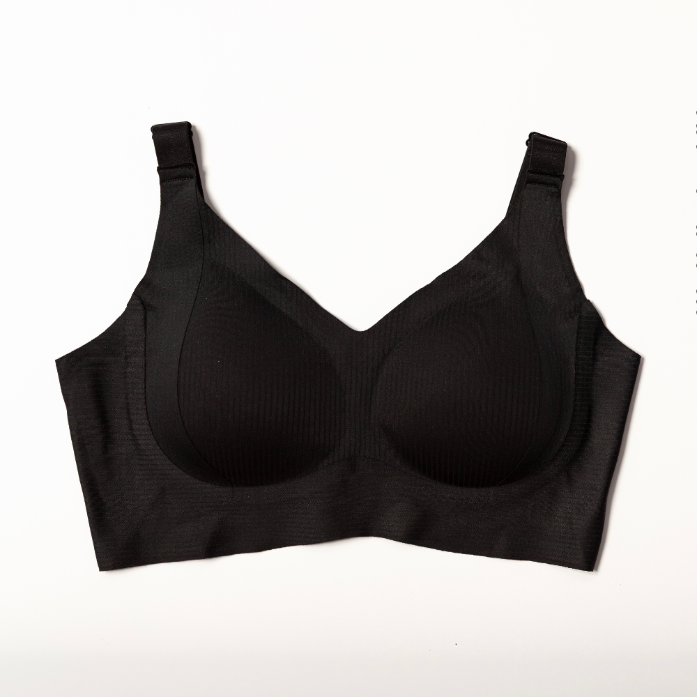 Sculpting Wireless Ribbed Push-Up Bra