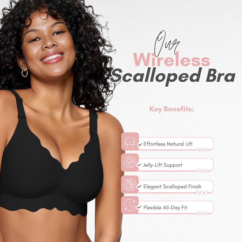 Sculpting Wireless Scalloped Full Coverage Bra