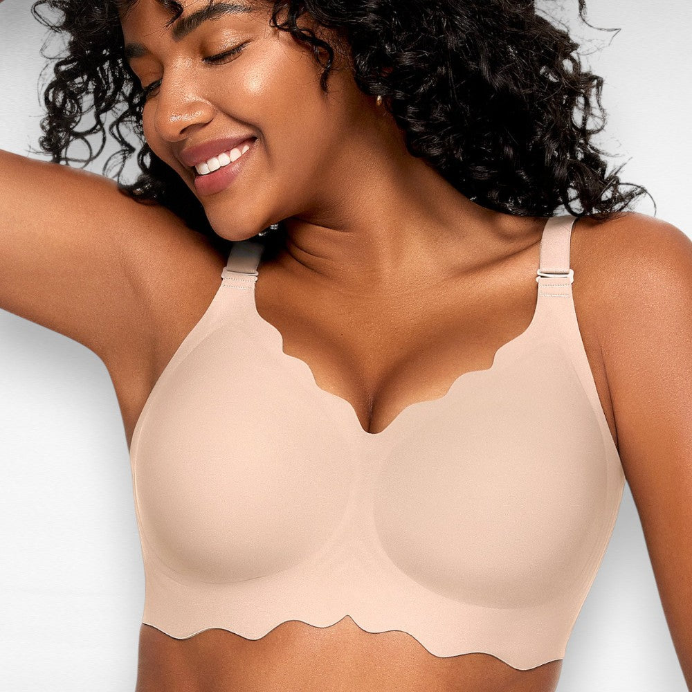 Sculpting Wireless Scalloped Full Coverage Bra