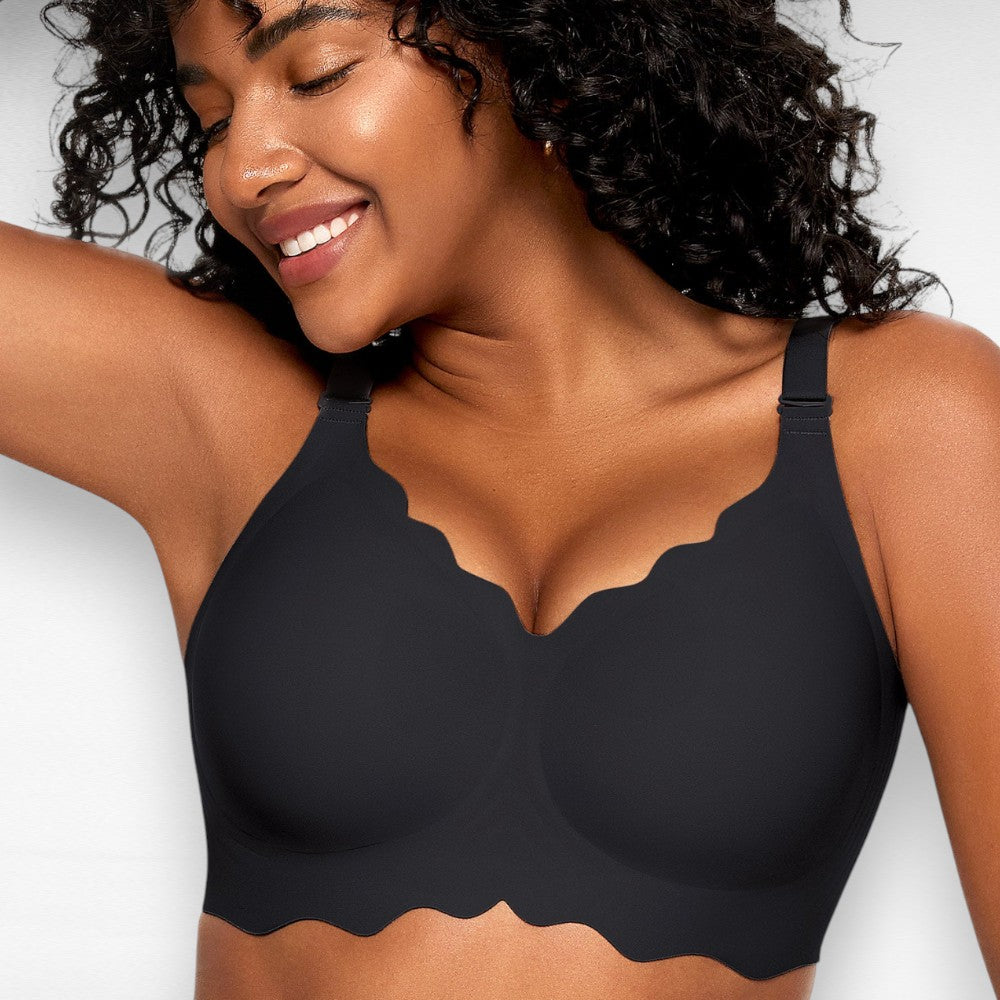 Sculpting Wireless Scalloped Full Coverage Bra