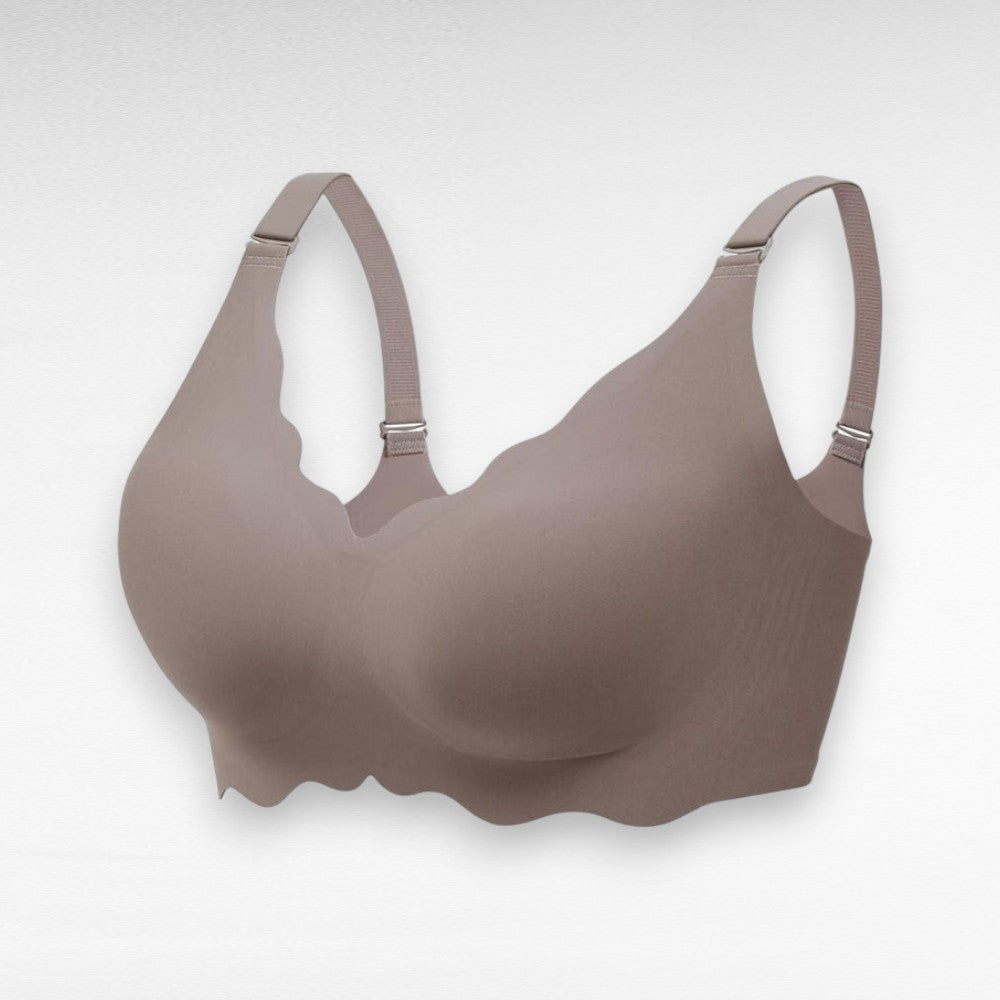 Sculpting Wireless Scalloped Full Coverage Bra Jam Ash / S