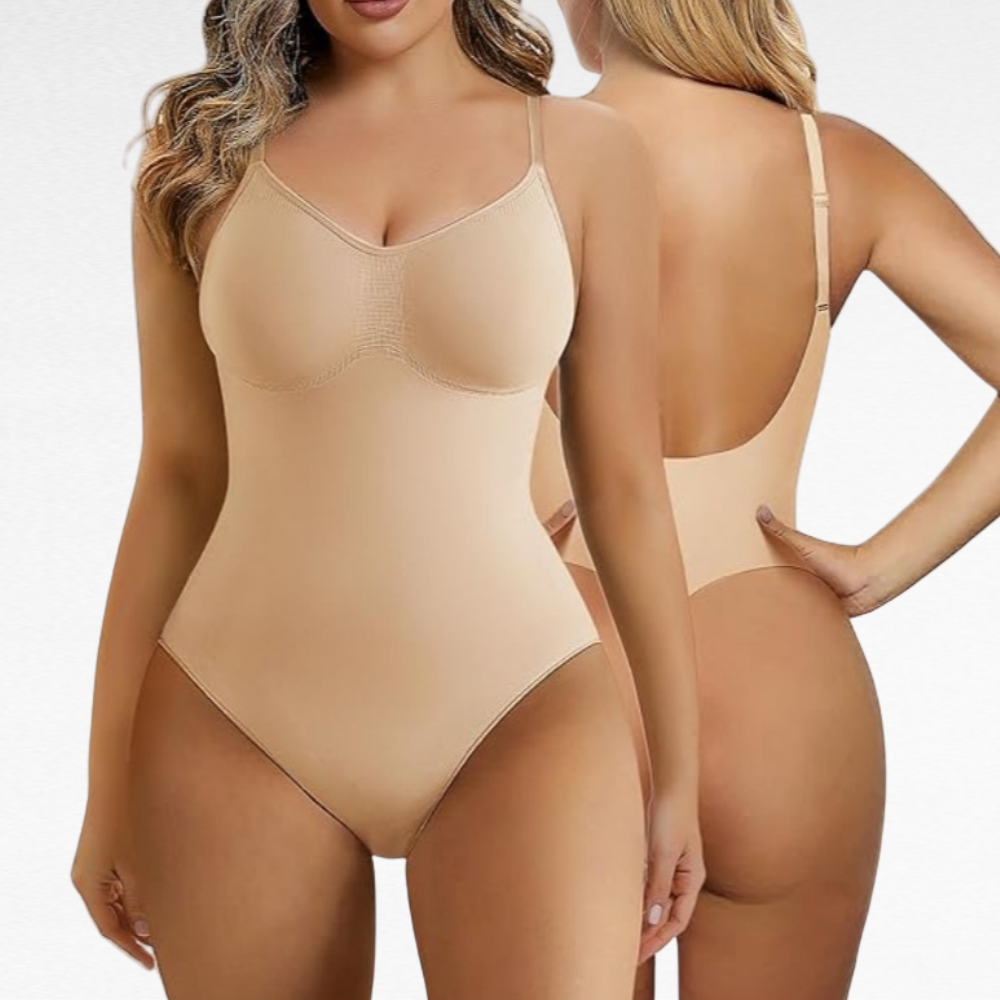 Gentle-Support Thong Bodysuit Bodysuits Beige / S