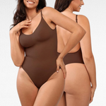 Gentle-Support Thong Bodysuit Bodysuits Brown / S
