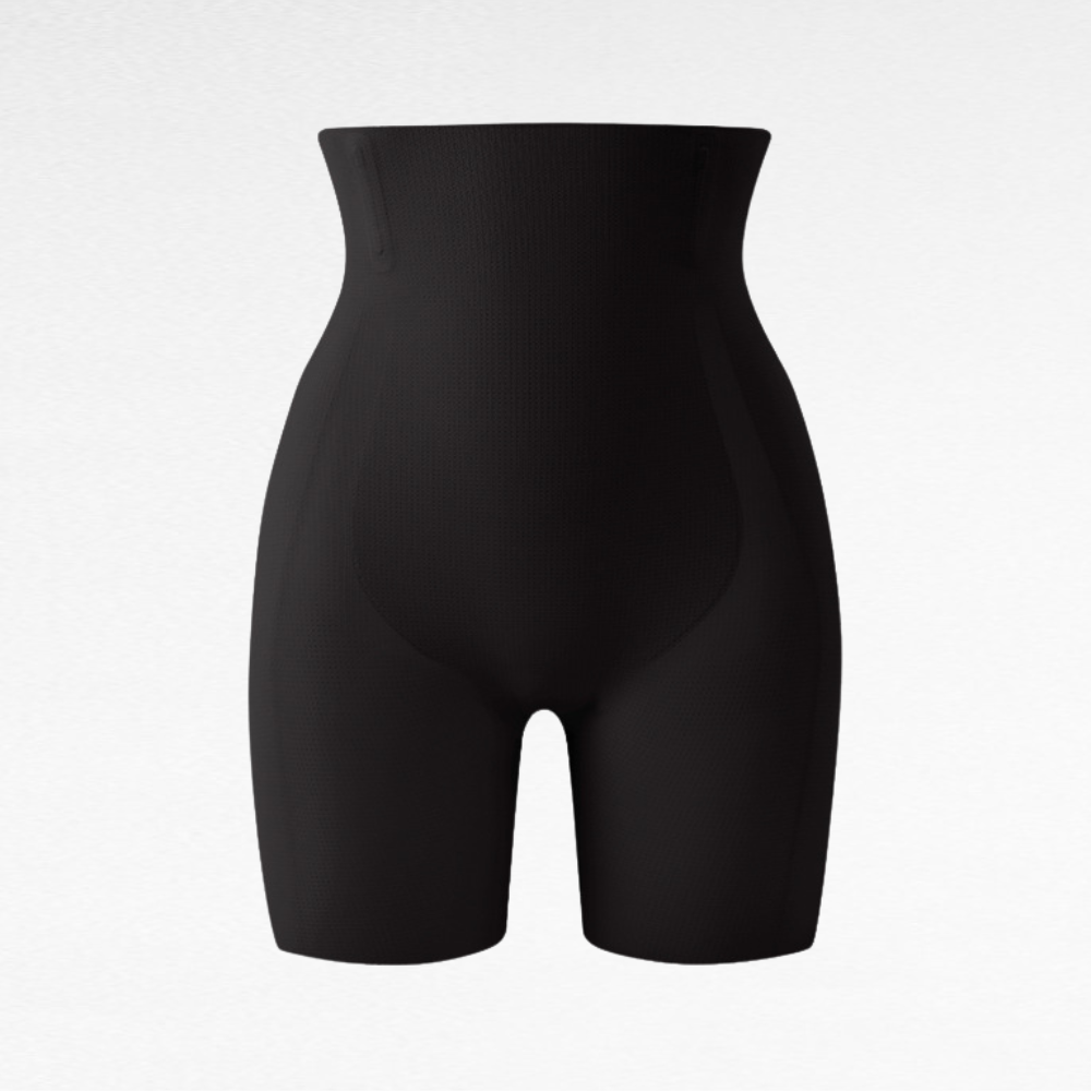 High-Waist Smoothing Shorts Bottoms Black / S