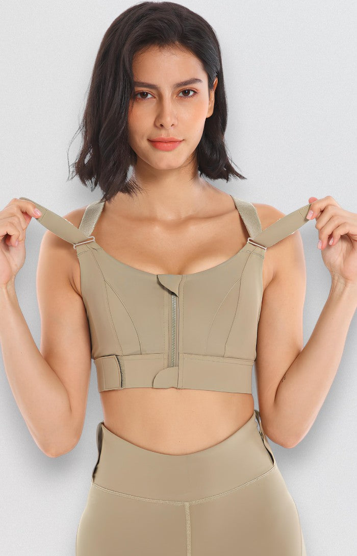 Sculpting High Impact Sports Bra S / Tan