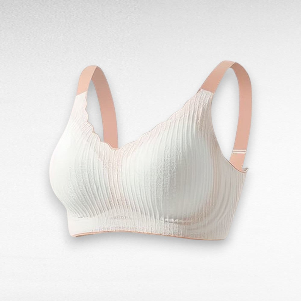 Sculpting Scalloped Embossed Lace Bra