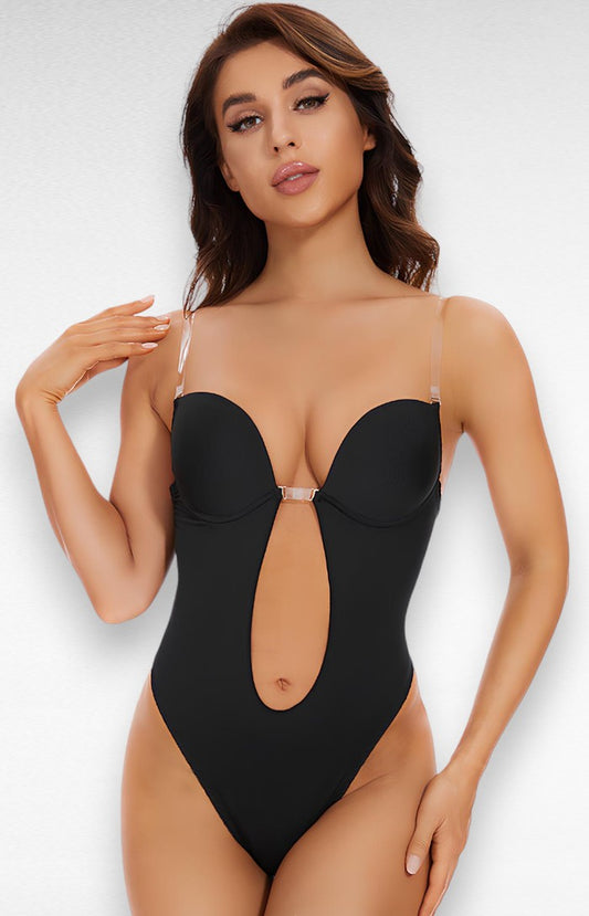 Sculpting Shapewear Backless Body Bra S / Black