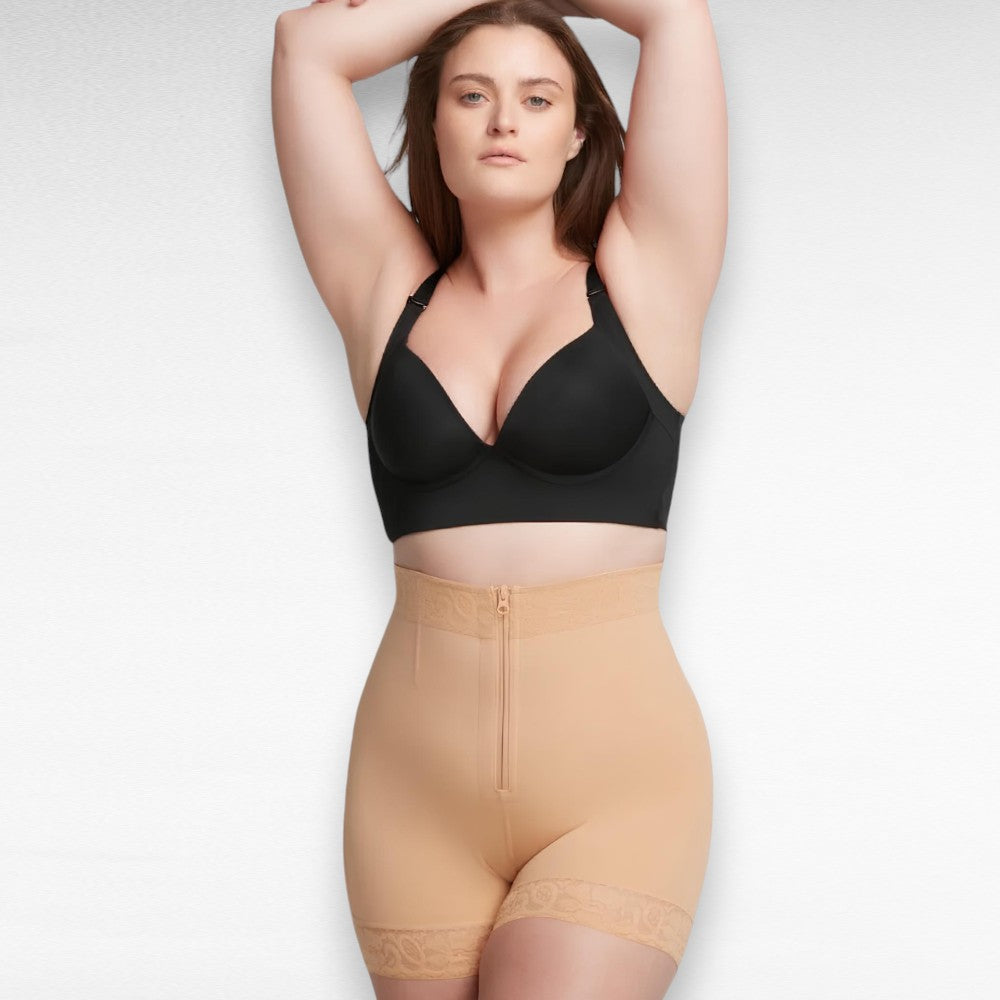 Sculpting Shapewear Compress & Lift Shorts Beige / S