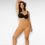 Sculpting Shapewear Cross Body Shorts Shapewear Nude / S
