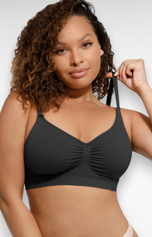 Sculpting Shapewear Everyday Wireless Comfort Bra Black / S