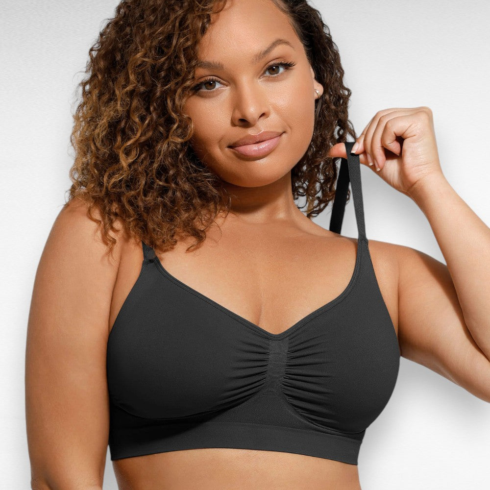 Sculpting Shapewear Everyday Wireless Comfort Bra Black / S