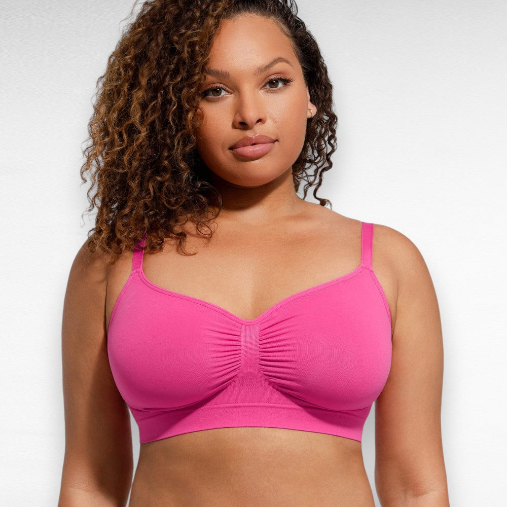 Sculpting Shapewear Everyday Wireless Comfort Bra Pink / S