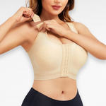 Sculpting Shapewear Front Closure Comfort Bra S / Beige
