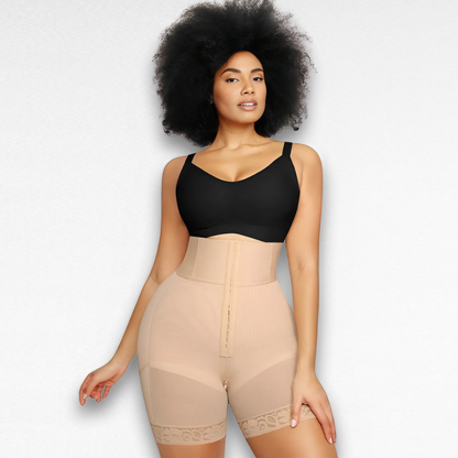 Sculpting Shapewear High-Waisted Compress & Lift Shorts Beige / S