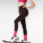 Sculpting Shapewear High-Waisted Tummy Control Leggings Dark Brown / M