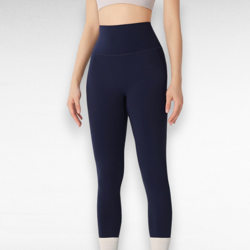Sculpting Shapewear High-Waisted Tummy Control Leggings Navy Blue / M