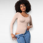 Sculpting Shapewear Long Sleeve Bodysuit