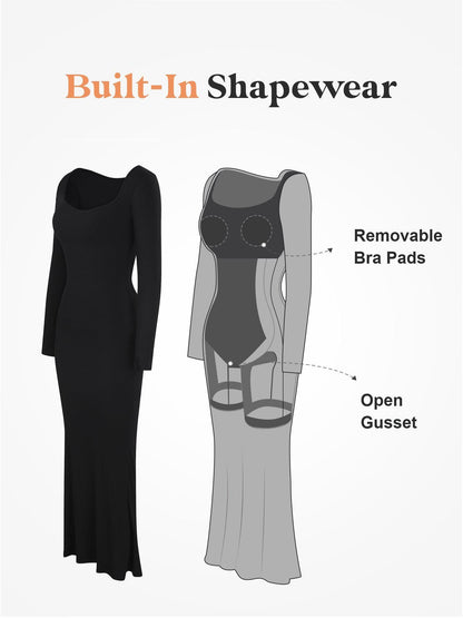 Sculpting Shapewear Lounge Dress Bodycon Dress