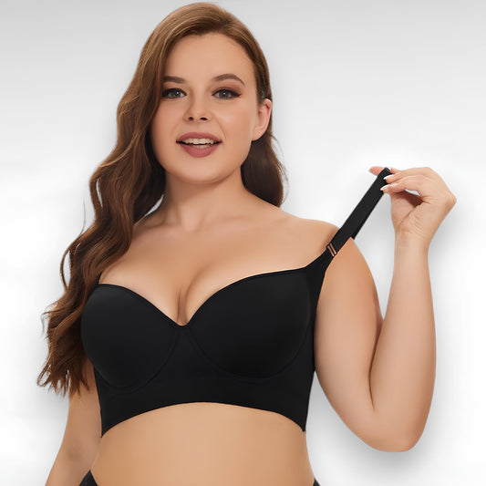 Sculpting Shapewear Push-Up & Back Smoothing Bra Black / 34 / SA B (Manufacturer Size B)