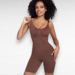 Sculpting Shapewear Shorts Bodysuit Brown / S