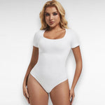 Sculpting Shapewear T-Shirt Thong Bodysuit