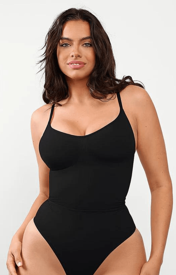 Sculpt, Lift & Smooth Thong Bodysuit Chocolate