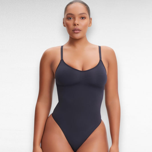 Sculpting Shapewear Thong Bodysuit Black / S