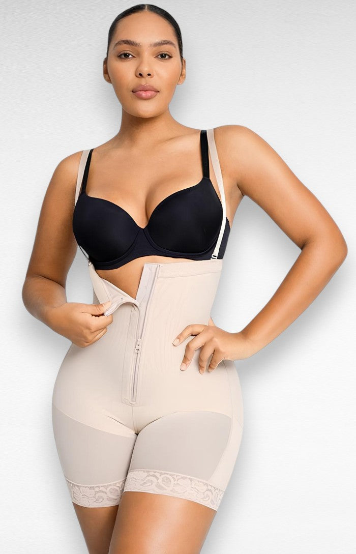 Sculpting Shapewear Tummy Compression Bodysuit S / Beige