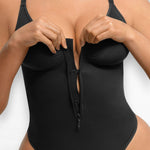 Sculpting Shapewear V-Neck Thong Bodysuit